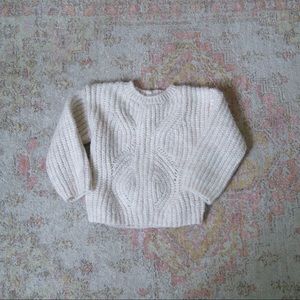 Zara Baby Knit Sweater Cream 18-24 Months